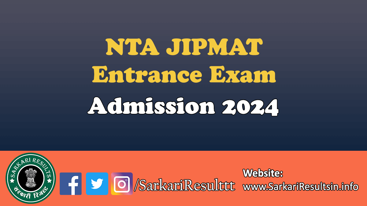 NTA JIPMAT Admission 2024