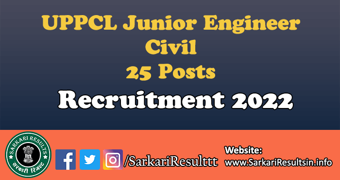 UPPCL Junior Engineer Civil Result 2022