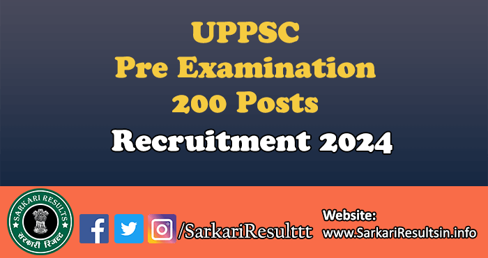UPPSC Pre Exam 2024