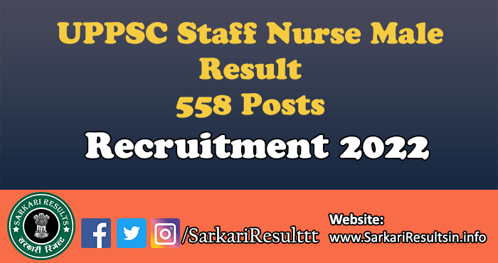 UPPSC Staff Nurse Final Result 2023