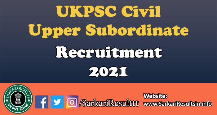 UKPSC Civil Upper Subordinate Pre Exam Result 2022