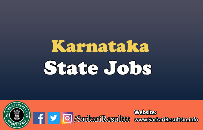 Latest Govt Jobs in Karnataka 2024