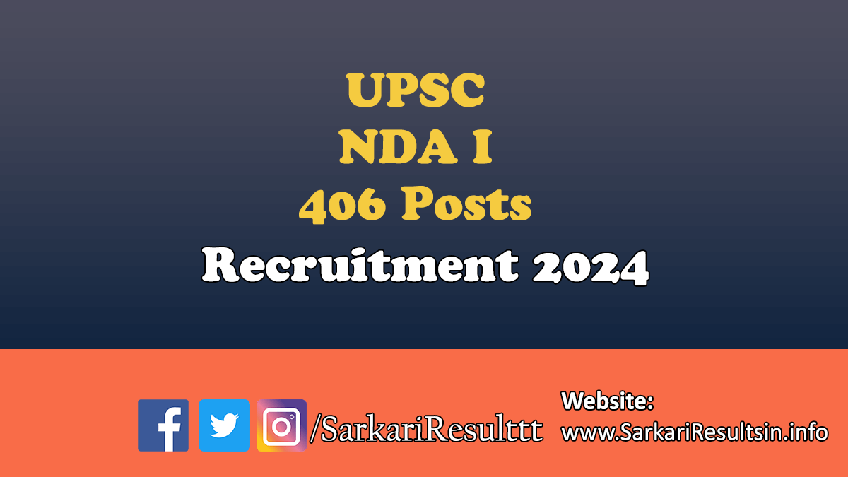 UPSC NDA I Recruitment 2024