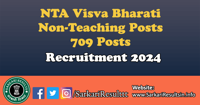 NTA Visva Bharati Non-Teaching Posts Recruitment  2023