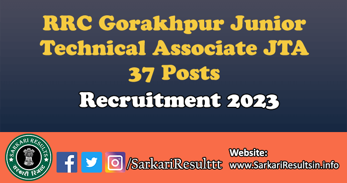 RRC Gorakhpur JTA Recruitment 2023