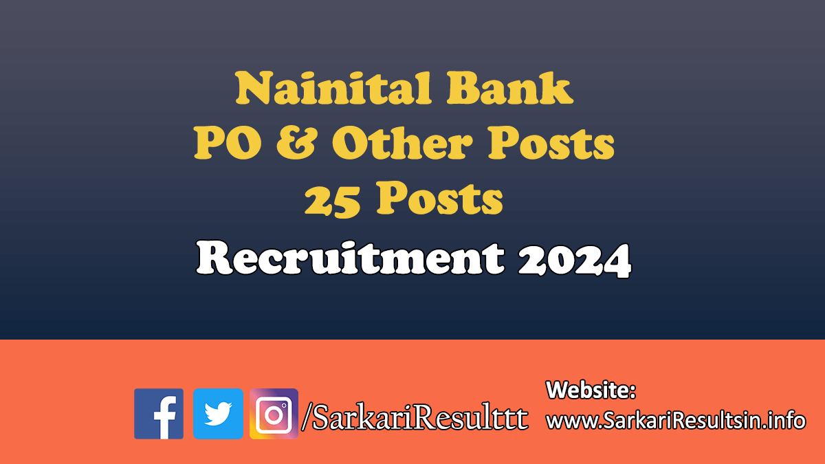 Nainital Bank PO & Other Posts Recruitment 2024