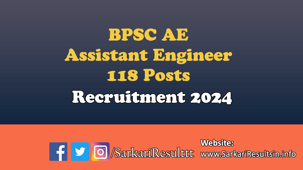 BPSC Assistant Engineer Recruitment 2024