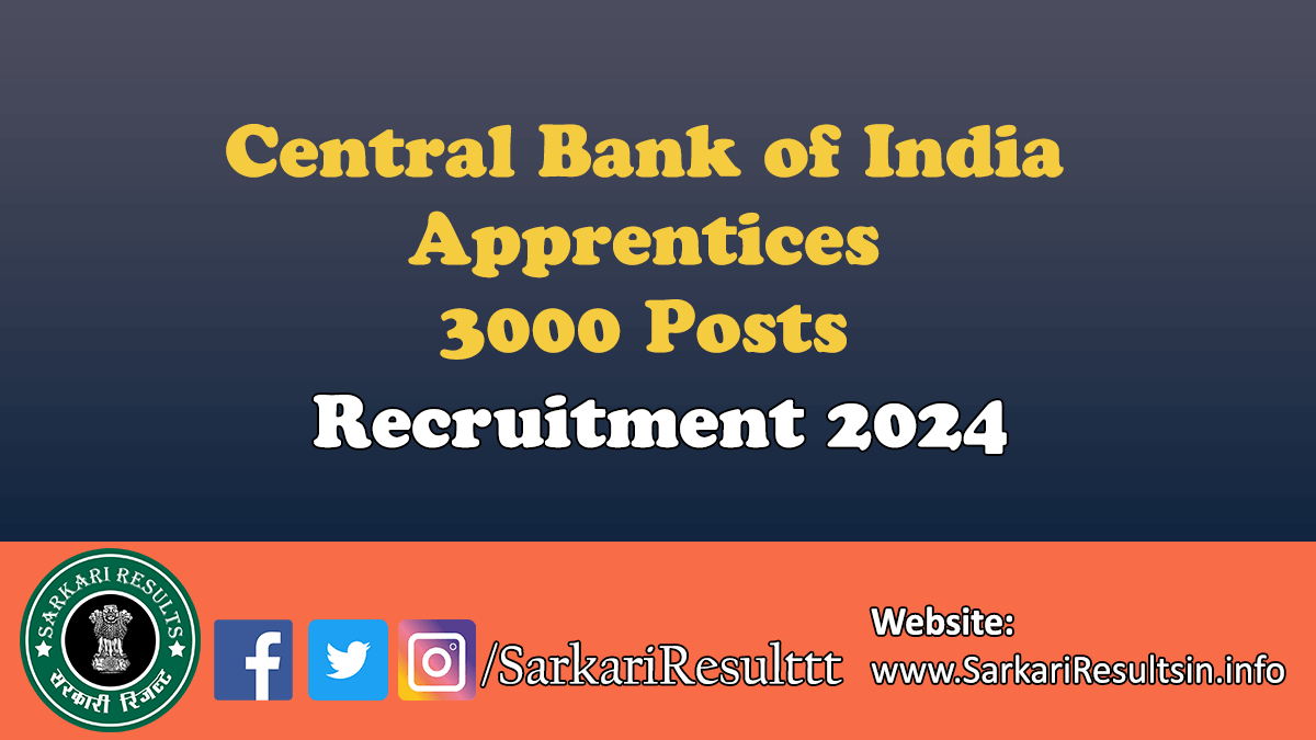 CBI Apprentices Recruitment 2024