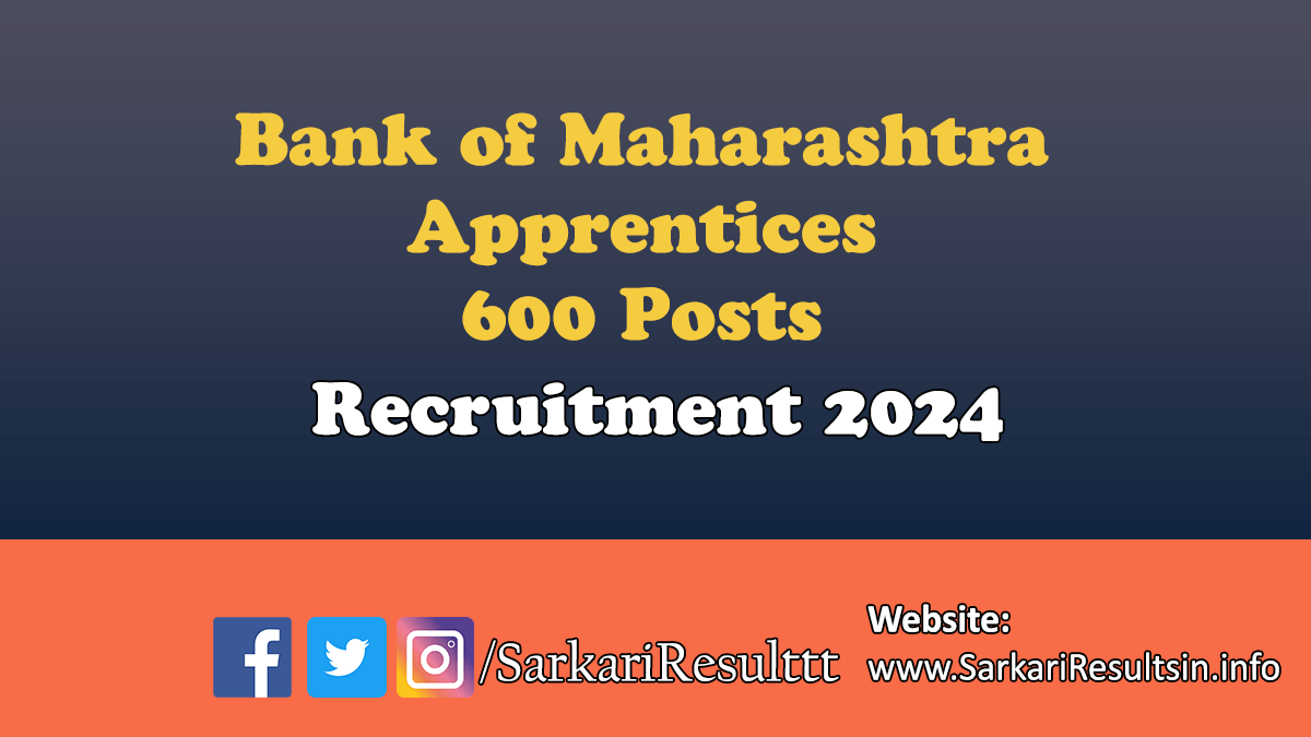 BOM Apprentices Recruitment 2024