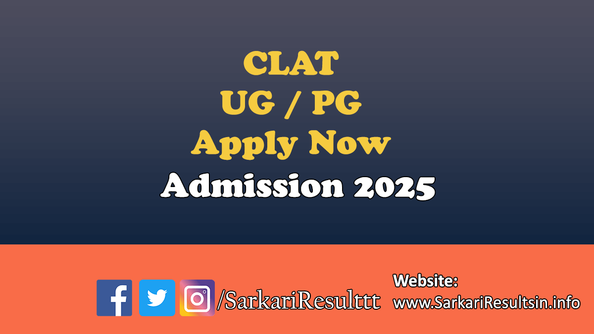 CLAT UG PG Admissions 2025