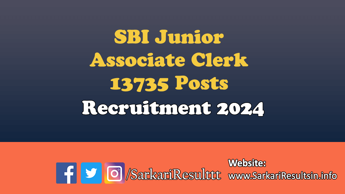 SBI Clerk Recruitment 2024