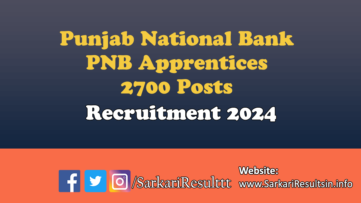 PNB Apprentices Recruitment 2024