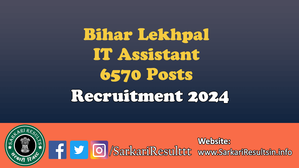 BGSYS Lekhpal  IT Assistant Recruitment 2024