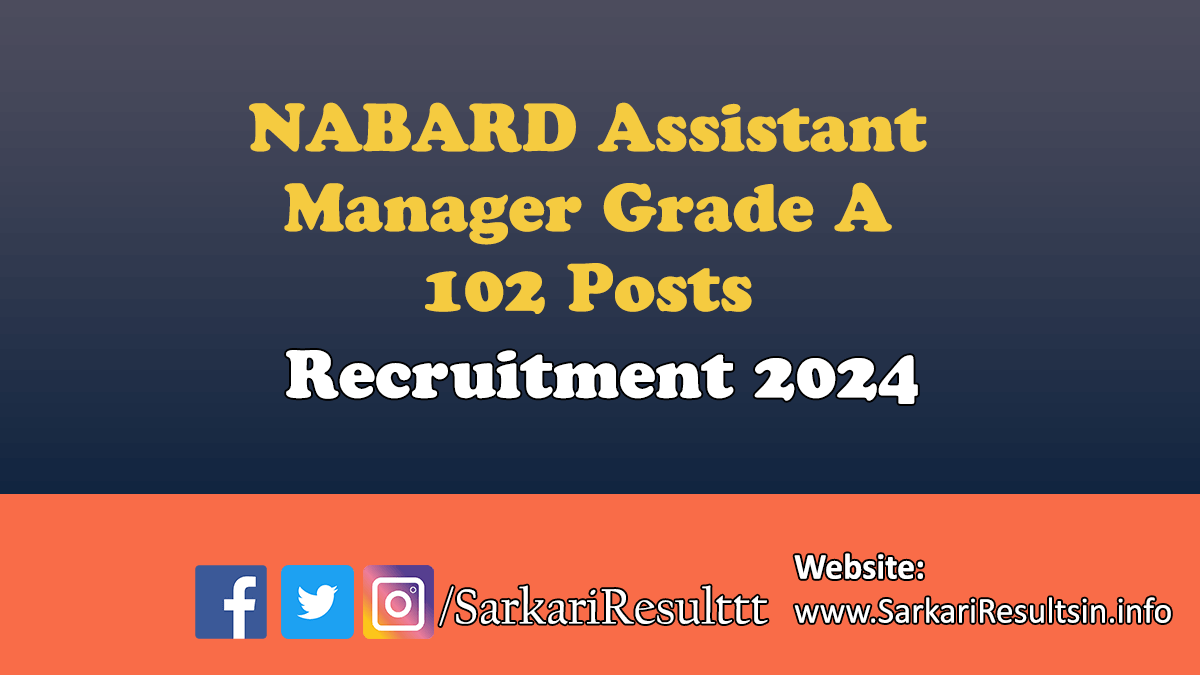 NABARD Assistant Manager Recruitment 2024